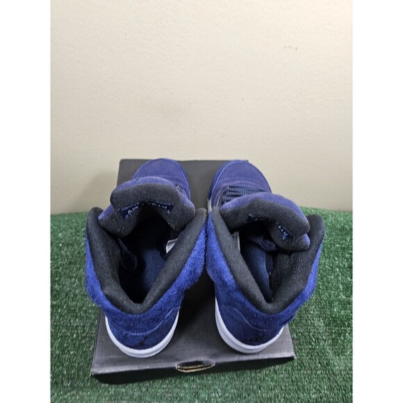 Size 7Y 8.5W - Air Jordan 5 Retro SE GS Midnight Navy FN5452-400 Georgetown - Picture 5 of 14